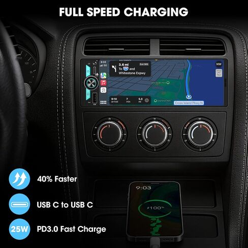 Single Din CarPlay Multimedia Receiver: 6.5" Wireless Android Auto Stereo in Kuwait