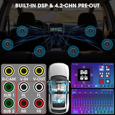 Single Din CarPlay Multimedia Receiver: 6.5" Wireless Android Auto Stereo in Kuwait