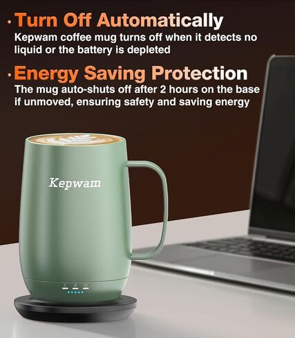 Kepwam Heated Coffee Mug T2-Plus, 20oz Large Capacity Longer Battery Life in Kuwait