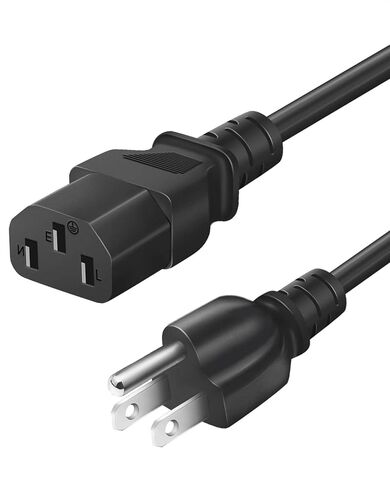 3 Prong TV Power Cord Compatible with Vizio Samsung Sony LG Toshiba Dynex Panasonic Viewsonic LCD TV Universal AC Power Cable Cord 3 Feet in Kuwait