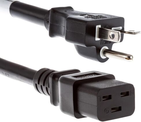 CablesAndKits 5-20P إلى C19 سلك طاقة عالي التحمل 6 أقدام، 20 أمبير/125 فولت، 12 AWG in Kuwait