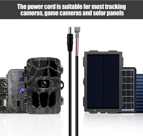 Trail Camera Power Cord, 4.0x1.7mm DC External Power Cable Compatible with Tactacam Reveal X, XB, SK, Snyper Cameras, 4.0x1.7mm DC Plug Trail Game Camera in Kuwait