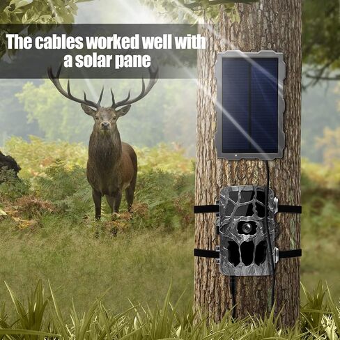 Trail Camera Power Cord, 4.0x1.7mm DC External Power Cable Compatible with Tactacam Reveal X, XB, SK, Snyper Cameras, 4.0x1.7mm DC Plug Trail Game Camera in Kuwait