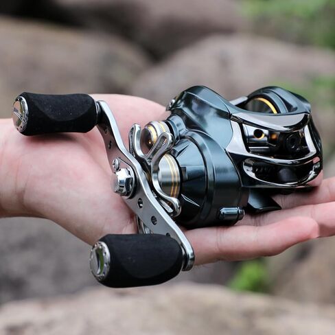 Sougayilang Baitcasting Fishing Reel, 11+1 Shielded Bearings, 18LB Carbon Fibre Drag, 7.0:1 Baitcsters,Magnetic Brake System Fishing Reel in Saudi Arabia
