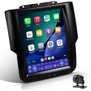10.4" T-Style Car Radio for 2013-2018 Dodge Ram 1500 2500 3500 8Core-Head Unit 4GB+64GB with CarPlay/Android Auto Touch Screen with 1080P Backup Camera Stereo Upgrade with Fm/Am (Mid A/C 7-Speed Fan) in Saudi Arabia