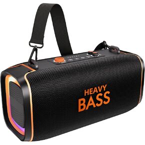 HEAVY BASS Portable Bluetooth Speaker, 120W Peak Wireless Speaker, 28-Hour Playtime, Adjustable Treble & Bass, Loud Stereo Sound for Outdoor Use in Kuwait