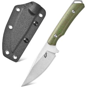 Eafengrow EF168 Fixed Blade Knife AUS-10 Steel Blade Micarta Handle Full Tang Small Handy Every Day Carry Knifes for Outdoor Camping Survival in Saudi Arabia