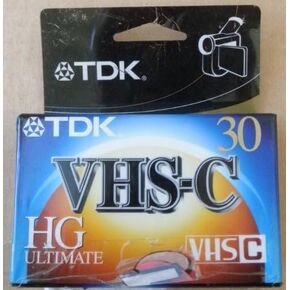 TDK VHS-C 30 HG Ultimate VHS Video Cassette Tape, Model: , Office Shop in Saudi Arabia