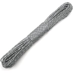 YOUGLE 550 النوع III باراكورد عالي القوة - 5/32 بوصة × 100 قدم (4 مم × 30.5 م) حبل خيمة 7 جدائل حبل باراشوت مع شرائط لامعة للتخييم، حبل القماش، المشي لمسافات طويلة، الحرف اليدوية (أسود، 100 قدم) in Kuwait