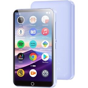مشغل MP3 سعة 96 جيجابايت مزود بتقنية Bluetooth وWiFi، ومشغلات MP4 بشاشة تعمل باللمس IPS مقاس 4.0 بوصة، ومشغل موسيقى Android، ومكبر صوت مدمج، ودعم Spotify، وموسيقى Amazon، وDeezer، وAudible، وراديو FM، قابل للتوسيع حتى 1 تيرابايت in Kuwait