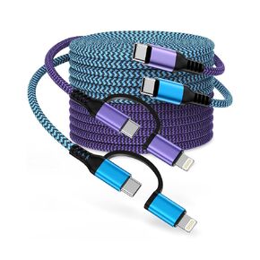 2Pack/10FT iPhone 17e 17 16e Pro Max Charging Cord 2 in 1, USB C to USB C in Kuwait