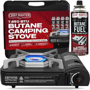 Chef Master Portable Butane Camping Stove, Tabletop Gas Cooker, 7,650 BTU in Saudi Arabia