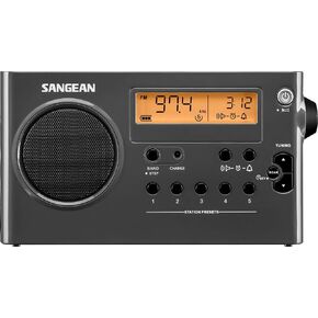 جهاز استقبال محمول SANGEAN SG-106 AM/FM مدمج رقمي (أسود) in Kuwait