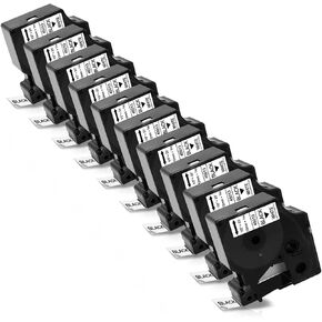 6-Pack 45013 Compatible for Dymo D1 Label Tape 1/2" Black on White in Kuwait