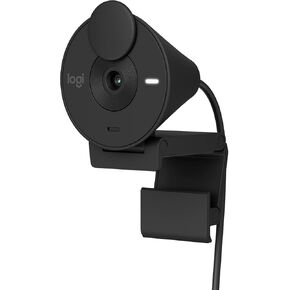 Logitech Brio 301 Full HD Webcam with Privacy Shutter, Noise Reduction Microphone, USB-C, Certified for Zoom, Microsoft Teams, Google Meet, Auto Light Correction - Black (Bulk Packaging) in Saudi Arabia
