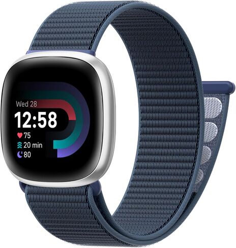 Nylon Bands for Fitbit Versa 4/3 Sense2/Sense, Soft Breathable Replacement in Saudi Arabia