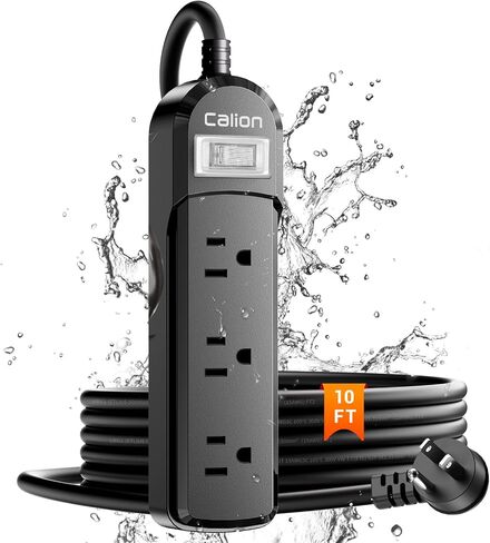 VNJ Outdoor Power Strip IPX6 Weatherproof 3 Outlets 3FT Extension Cord in Saudi Arabia