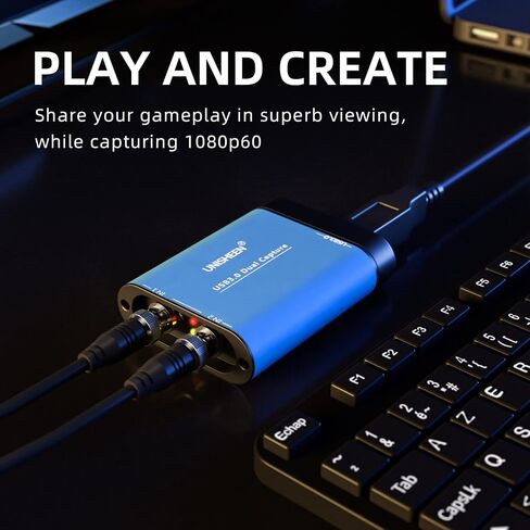 USB 3.0 SDI Dual Input Capture Card, 1080P Video Broadcast Game Live Stream, SDI to USB 3.0 HD Live Streaming Video Grabber Converter Free Driver in Saudi Arabia