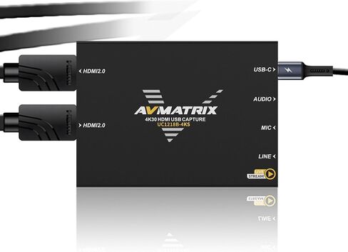 AVMATRIX 4K60 HDMI2.0 to USB 3.1 Game Capture Card for PS5/Switch Streaming in Saudi Arabia