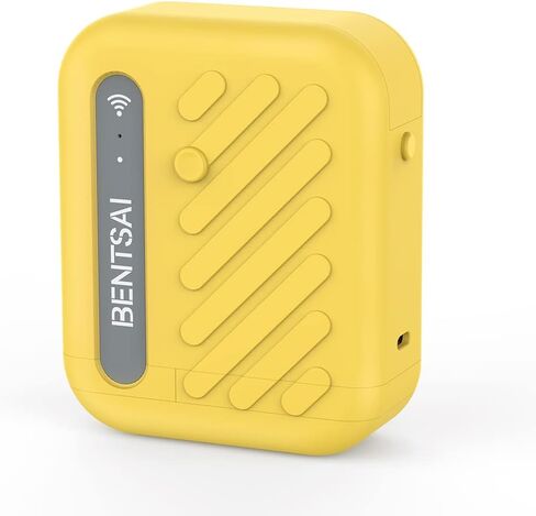 BENTSAI B10 Mini Handheld Printer Portable Printer Mini Inkjet Printer Wirless WiFi Printer with iOS/Android APP for DIY Printing Tshirt Printing QR Code Date Picture Printing (Yellow) in Saudi Arabia