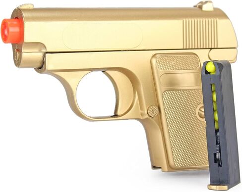 BBTac Airsoft Pistol Gold and Black Dual 328 Sub-Compact Mini Pocket Pistols 110 FPS Spring Airsoft Gun in Saudi Arabia