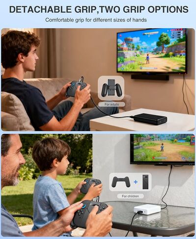Svetaecho Comfort Charger Grip Compatible with Nintendo Switch 2 Joy Con Only, Ergonomic Hand Charging Grip for Joycon 2 with USB C Fast-Charging Cable in Kuwait