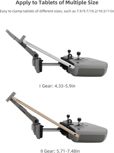 RC-N1 Remote Control Tablet Holder Mount for DJI Mini 3/Mini 3 Pro/Mavic 3/Air 2S/Mavic Air 2/Mini 2 Drone Controller Accessories 7.9-11'' Extended Smartphone Clamp Bracket with Lanyard Strap in Kuwait