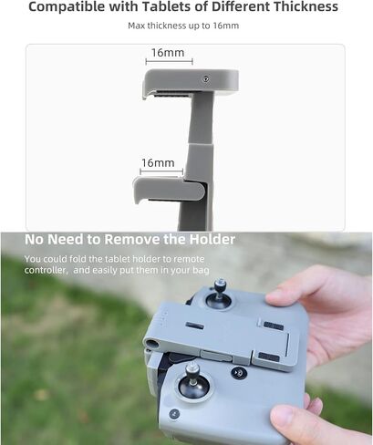 RC-N1 Remote Control Tablet Holder Mount for DJI Mini 3/Mini 3 Pro/Mavic 3/Air 2S/Mavic Air 2/Mini 2 Drone Controller Accessories 7.9-11'' Extended Smartphone Clamp Bracket with Lanyard Strap in Kuwait