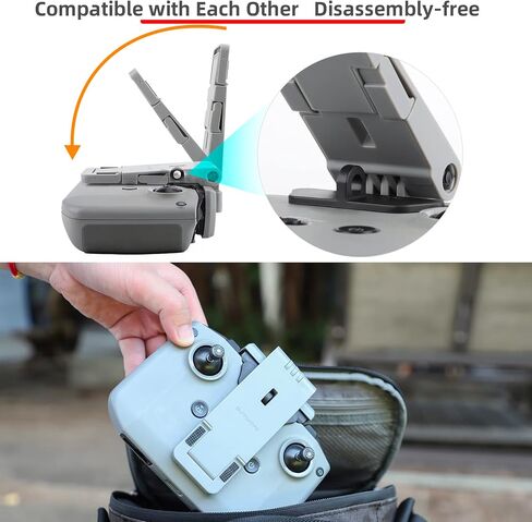 RC-N1 Remote Control Tablet Holder Mount for DJI Mini 3/Mini 3 Pro/Mavic 3/Air 2S/Mavic Air 2/Mini 2 Drone Controller Accessories 7.9-11'' Extended Smartphone Clamp Bracket with Lanyard Strap in Kuwait