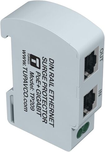 DIN Rail Ethernet Surge Protector (5 Pack) Gigabit - Compatible with PoE++ - Tupavco TP209x5 in Saudi Arabia