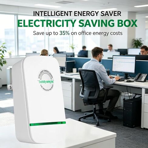 New Universal Energy-Saving Box, Reduce Electricity Bills, Plug-and-Play, Power Factor Corrector for Home and Office Use (2Pcs) in Saudi Arabia