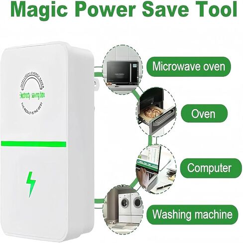 New Universal Energy-Saving Box, Reduce Electricity Bills, Plug-and-Play, Power Factor Corrector for Home and Office Use (2Pcs) in Saudi Arabia