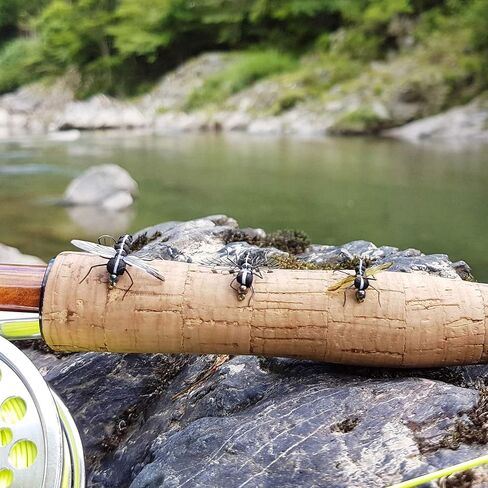 Realistic Fly Fishing Flies Set Dry Fly Mosquitos Set of 12 Flies Handmade Rainbow Trout Fishing Lure kit Flyfishing in Saudi Arabia