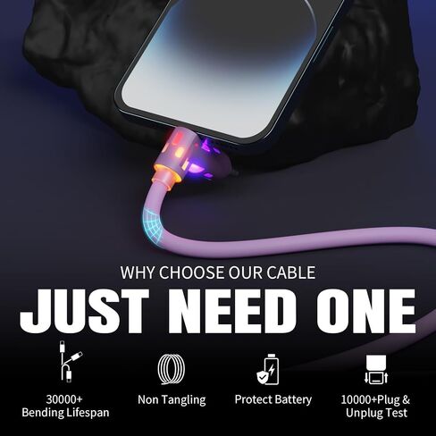 MPATIBY 240W USB C Cable,4 in 1 Charging Cable Fast Charging & Data Sync in Saudi Arabia