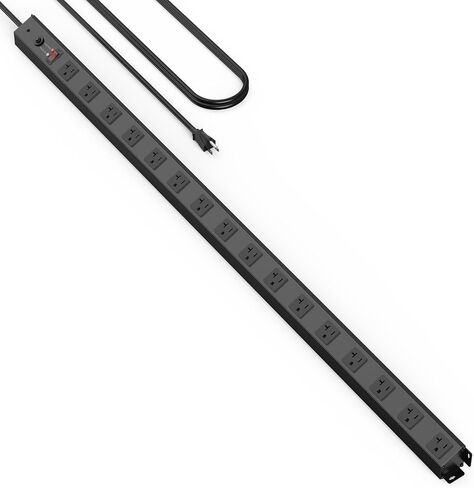 HHSOET 16 منفذ مشترك كهرباء طويل، 12 سلك تمديد قياس. أصفر، 4FT. in Kuwait