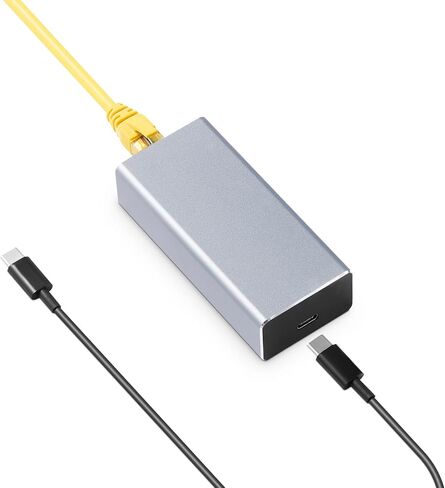 MokerLink Gigabit PoE to Type-C Converter, Output USB C 5V/3A or 9V/2.22A with 1000M Ethernet, IEEE802.3af/at 10/100/1000Mbps PoE in, PD Charging and Wired Network for Tablet/Smart Phone/Laptop in Saudi Arabia