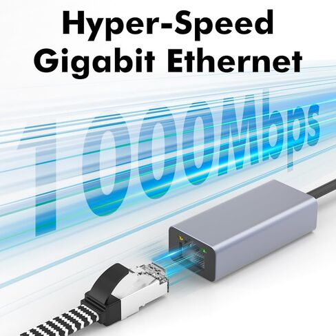 Cyberguys USB 3.0 to Ethernet Adapter, 1Gbps RJ45, Network Dongle in Saudi Arabia