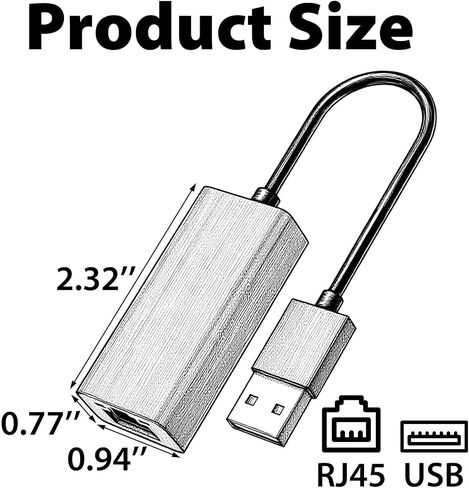 Cyberguys USB 3.0 to Ethernet Adapter, 1Gbps RJ45, Network Dongle in Saudi Arabia