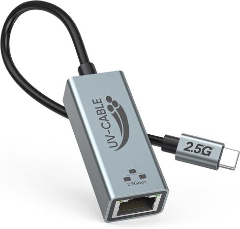 USB-C to Ethernet Adapter 2.5G, Thunderbolt 5/4/3 Compatible, Aluminum in Saudi Arabia