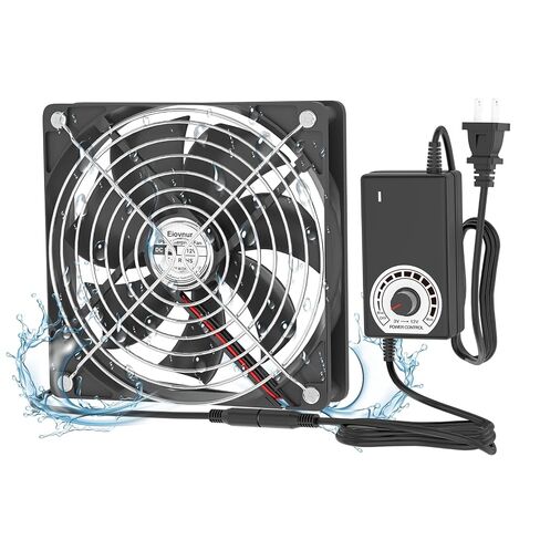 Waterproof Small 120V Cabinet Ventilation Exhaust Fan, Adjustable Speed Fan for Plant Cabinet Greenhouse Terrarium Grow Tent Receiver Amplifier Xbox DVR Component Cooling in Saudi Arabia