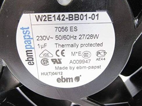 ebm-papst W2E142-BB01-01 230V 60Hz 28W Thermally Protected Fan 6 Inch Diameter in Saudi Arabia