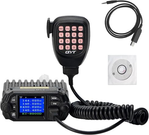 QYT KT-8900D GMRS Mobile Radio | Dual Band 25 Watts Power Output | 200 Channels | CTCSS and DSC | UHF Scanning | GMRS Repeater Capable | Ideal for Off-Roading and Vehicle Driving in Kuwait