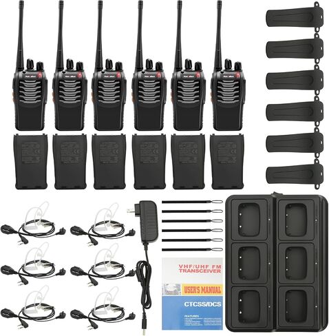 Walkie Talkies 6 Pack with Charging Base, 16 Channel Two Way Radio in Saudi Arabia