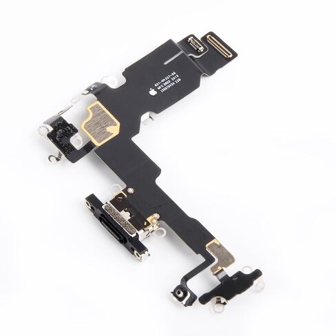 for iPhone 15 Charging Port Replacement (Black) OEM Original Lightning USB Dock Connector Flex Cable Assembly Includes Waterproof Tape & Tool Kit for A3090, A2846, A3089, A3092 in Saudi Arabia