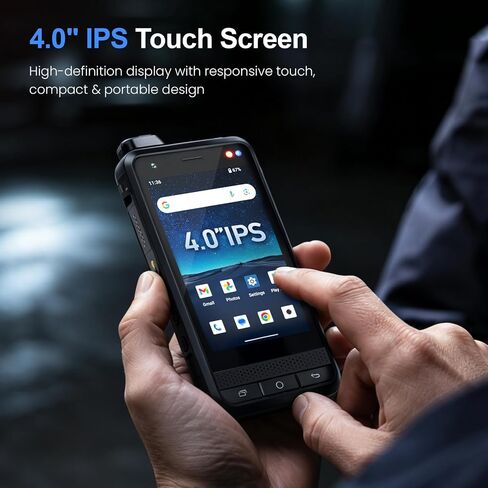 UNIWA F400 4G LTE Network Radio Unlocked Phone Global Unlimited Range PoC Radio Walkie Talkie Android 15 Rugged Phone 4.0 inch Touch Screen, Dual SIM, SOS Button, IP65, for GPS/Zello/PTT Smartphone in Kuwait