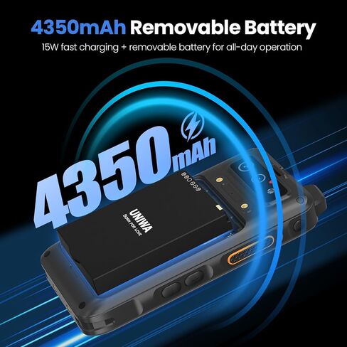 UNIWA F400 4G LTE Network Radio Unlocked Phone Global Unlimited Range PoC Radio Walkie Talkie Android 15 Rugged Phone 4.0 inch Touch Screen, Dual SIM, SOS Button, IP65, for GPS/Zello/PTT Smartphone in Kuwait