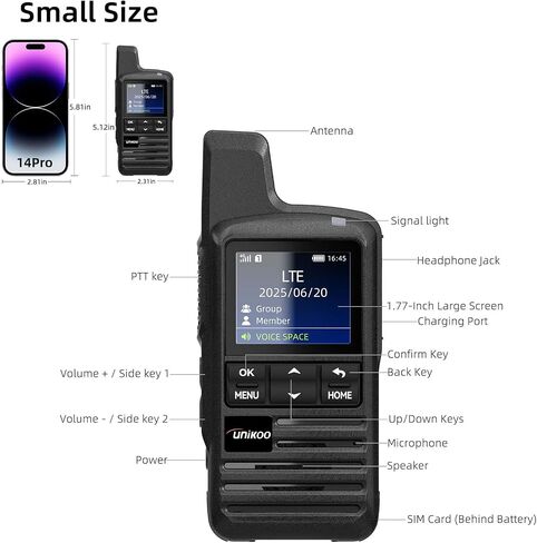 أجهزة اتصال لاسلكية ذات نطاق عالمي غير محدود 4G LTE، وأجهزة راديو PoC مع بيانات مجانية مدفوعة مسبقًا لمدة 10 سنوات، وأجهزة راديو PTT ثنائية الاتجاه على الصعيد الوطني، 2 حزمة مع بطاقتي SIM، وتنشيط ذاتي سريع، ومكالمة جماعية رئيسية واحدة in Kuwait