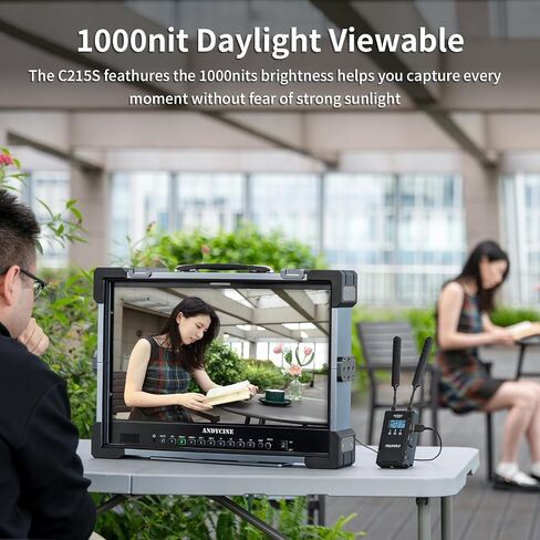 ANDYCINE C215S 21.5 Inch Ultra Bright 1000nit 3G-SDI 4K HDMI Desktop Broadcast Monitor with Alumunium Case Enable the Awaveform,3D LUT Professional Color Calibrate Director’s Monitor in Kuwait