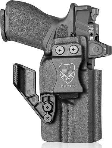 PROUS IWB Kydex Holster Select Fit Echelon,GX2,XD MOD.3,Bodyguard 2.0,Hellcat Pro,FN Reflex,Canik Mete MC9, M&P 2.0, G19/G43X MOS, P320,1911 and More, Optics Ready, Adj. Cant & Retention, Right in Kuwait