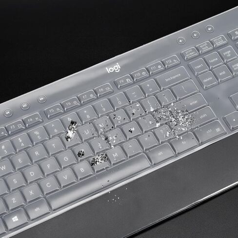 Keyboard Cover for Logitech MK540 Wireless Keyboard, Logitech MK540 Keyboard Skin Protector - Clear in Kuwait